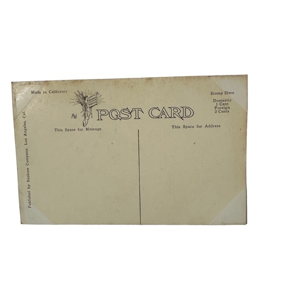 Vtg 1910s Postcard Hermosa Observation Street Car Balloon Route Trolley LA CA - Picture 2 of 2